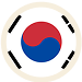 Korean flag to represent Korean language
